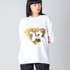 mofusandのにゃんこクレープ Big Long Sleeve T-Shirt