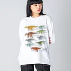 segasworksの白亜紀の牛たち（ハドロサウルス亜科） Big Long Sleeve T-Shirt