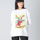 神田森莉ショップのキングクマーの逆襲 Big Long Sleeve T-Shirt