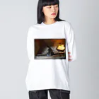 ﾌﾗﾜｰﾎｴｰﾙ　ちづっこのアオジタトカゲくん Big Long Sleeve T-Shirt