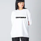 CHIKUSHOのCryptoNinja ロゴ入りTシャツ Big Long Sleeve T-Shirt