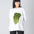 脂身通信Ｚのグリーンレタス Big Long Sleeve T-Shirt