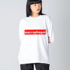 十織のお店のmacrophages ビッグシルエットロングスリーブTシャツ