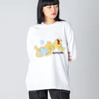 psprout design labのうっとりステラ Big Long Sleeve T-Shirt