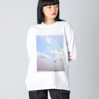 空屋　sorayakusakaの200705031110000　空 ビッグシルエットロングスリーブTシャツ