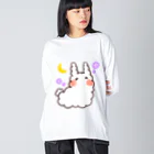 K.momokoのうさぎのうみうし(ウトウトver.) Big Long Sleeve T-Shirt