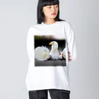 YOPPYのバドミントン Big Long Sleeve T-Shirt