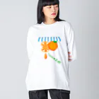 satoharuのオレンジ　ぎゅぎゅぎゅっ Big Long Sleeve T-Shirt