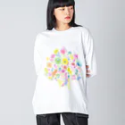 tetote ai design hut ～森の中のデザイン制作所～の花ごころ　恋ごころ Big Long Sleeve T-Shirt