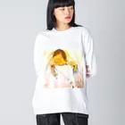 luckyshopの赤ちゃんは可愛い ビッグシルエットロングスリーブTシャツ