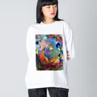 3oodgrip の獄彩肆暴徒爆音行脚 Big Long Sleeve T-Shirt