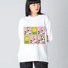 ちょらぷみのチョコレートぱんだ　スイーツパンダ　昭和レトロ　ポップ Big Long Sleeve T-Shirt