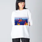 GALLERY misutawoのチェコ プラハの朝 Big Long Sleeve T-Shirt