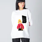 スニーカーマフィアSHOPの“YABAJO”パート① 「Shirigaru woman」 ビッグシルエットロングスリーブTシャツ