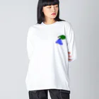 さばんなのさばのはなかみてぃっしゅ Big Long Sleeve T-Shirt