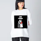 スニーカーマフィアSHOPのスカルマフィアグラフィック Big Long Sleeve T-Shirt