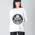 TSURUHA SHIGOROKU SHOPの鶴羽四五六モチーフ Big Long Sleeve T-Shirt