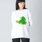 chicodeza by suzuriの可愛い亀の親子 Big Long Sleeve T-Shirt