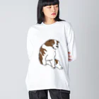 nanamaru worksの蘆雪犬B Big Long Sleeve T-Shirt