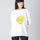 F.t cocoの紙風船のふぅさん ビッグシルエットロングスリーブTシャツ