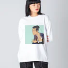 NiebuhrのUkiyo-e Big Long Sleeve T-Shirt