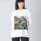 いぬいぬいぬの民家の犬 Big Long Sleeve T-Shirt