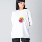 NYANGOROの妖精さん ビッグシルエットロングスリーブTシャツ