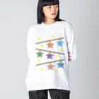 フォーヴァの星飾り Big Long Sleeve T-Shirt