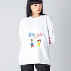 絵が下手な人。のBoys & Girls ビッグシルエットロングスリーブTシャツ