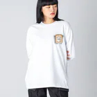 イラスト MONYAAT の食パンくんこげたくん Big Long Sleeve T-Shirt