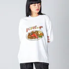 Supergirl Galleryのぶちゃくま。ハンバーグ！ Big Long Sleeve T-Shirt