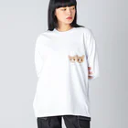 みきぞーん｜保護猫 ミッキー画伯と肉球とおともだちのram&rui Big Long Sleeve T-Shirt