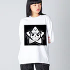 パンダマンのずっきゅんしか来ない熊 Big Long Sleeve T-Shirt