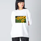 蒼月 イルのSunflower ビッグシルエットロングスリーブTシャツ