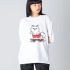 イラスト MONYAAT の赤ぱんポメラのスケボー Big Long Sleeve T-Shirt