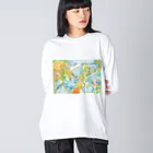 ◆◆◆◆ OCO's SHOP ◆◆◆◆【POP ART】の🌈life@ ビッグシルエットロングスリーブTシャツ