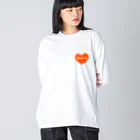 おばあちゃんのオレンジハート Big Long Sleeve T-Shirt