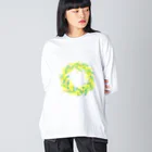 satoharuのミモザのリース Big Long Sleeve T-Shirt