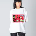 いちごichigo15苺のいちごichigo15の苺 ビッグシルエットロングスリーブTシャツ