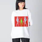 東京福袋の宇宙人君たち Big Long Sleeve T-Shirt