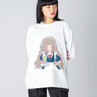 おかもとのメイドさん ビッグシルエットロングスリーブTシャツ