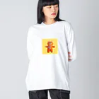 moony.galleryのくまのポピー Big Long Sleeve T-Shirt