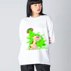 ｲｽﾞｵﾑのショッピングのキャトルのミューティレーション Big Long Sleeve T-Shirt