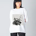 pin_designworksのエリンジウム小さい花束 Big Long Sleeve T-Shirt