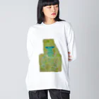 mogmog モグモグのカラフル　ゴリラ Big Long Sleeve T-Shirt