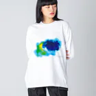 ◆◆◆◆ OCO's SHOP ◆◆◆◆【POP ART】の🎨 Think rich, look poor. Big Long Sleeve T-Shirt