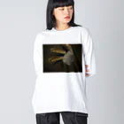 Ars Antiquaの前面プリント　Meditation（瞑想） ビッグシルエットロングスリーブTシャツ