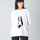 INKLINK.のサウナ中にゃー Big Long Sleeve T-Shirt