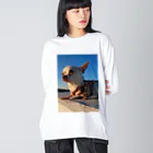 うめこずかんの海辺のうめこ１ Big Long Sleeve T-Shirt