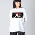 かいばしらの流し目ウルフ Big Long Sleeve T-Shirt